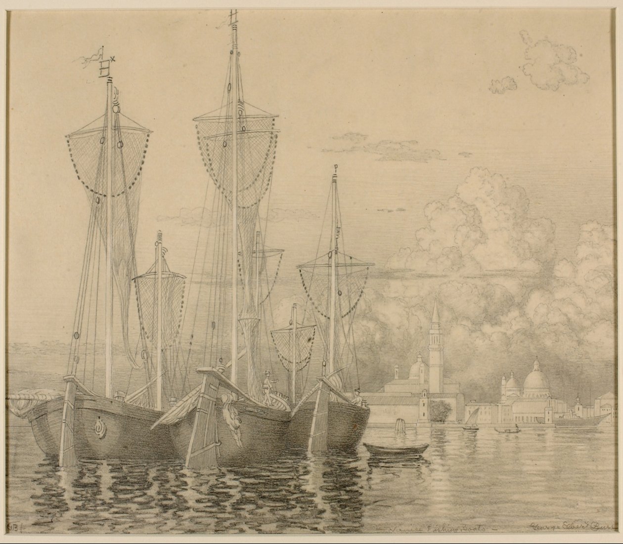Barcos de pesca em Veneza de George Elbert Burr