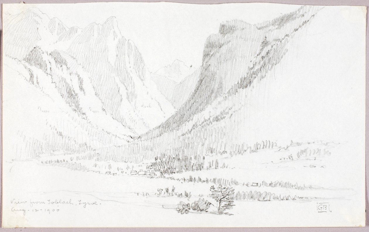 Vista de Toblach, Tirol de George Elbert Burr