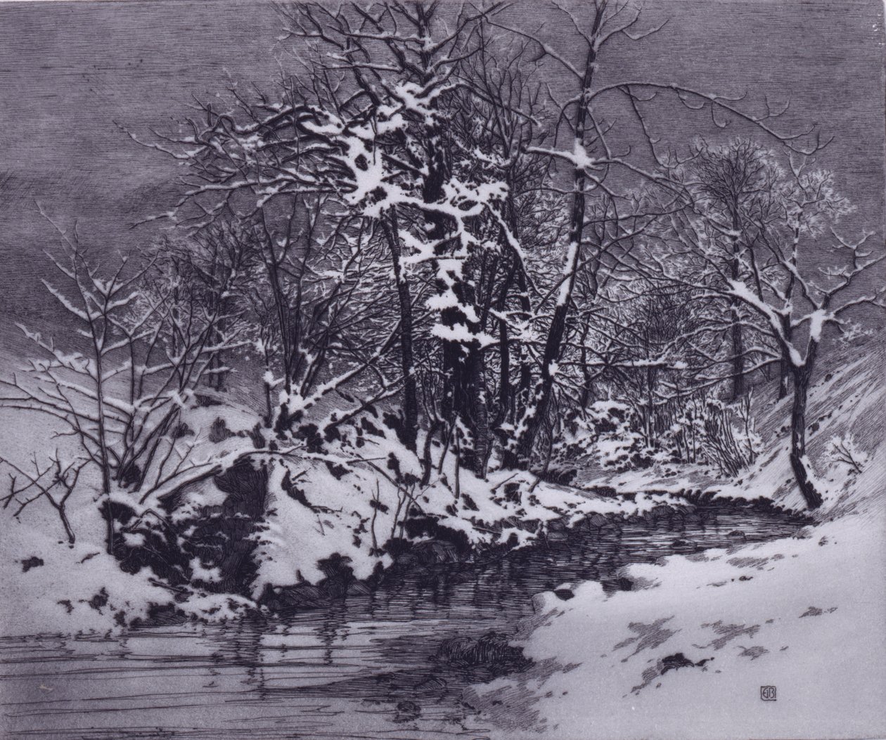Manhã de inverno de George Elbert Burr