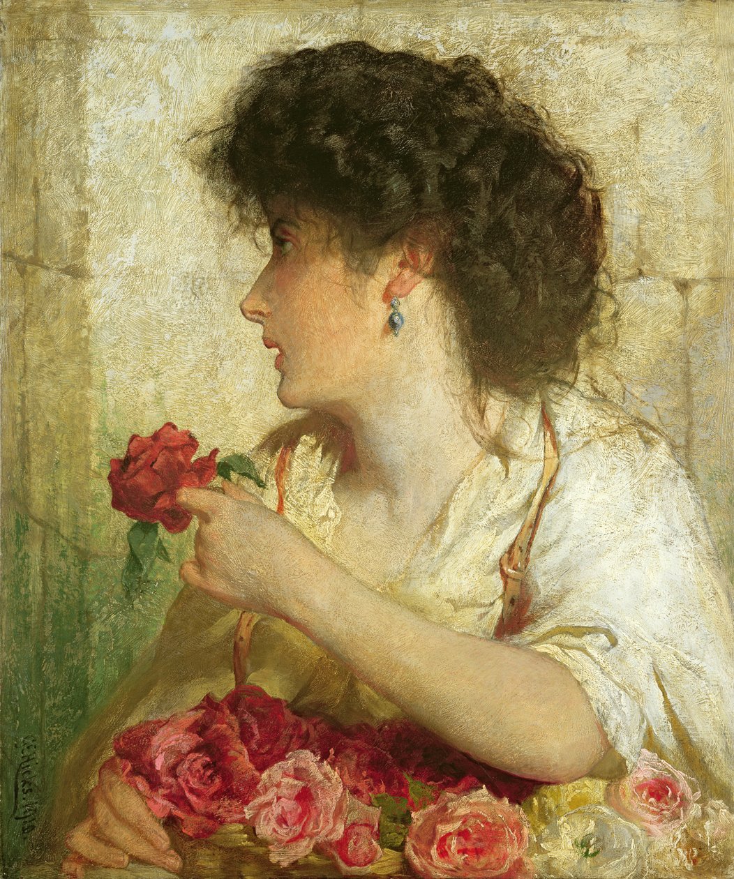 Uma rosa de verão de 1910 de George Elgar Hicks