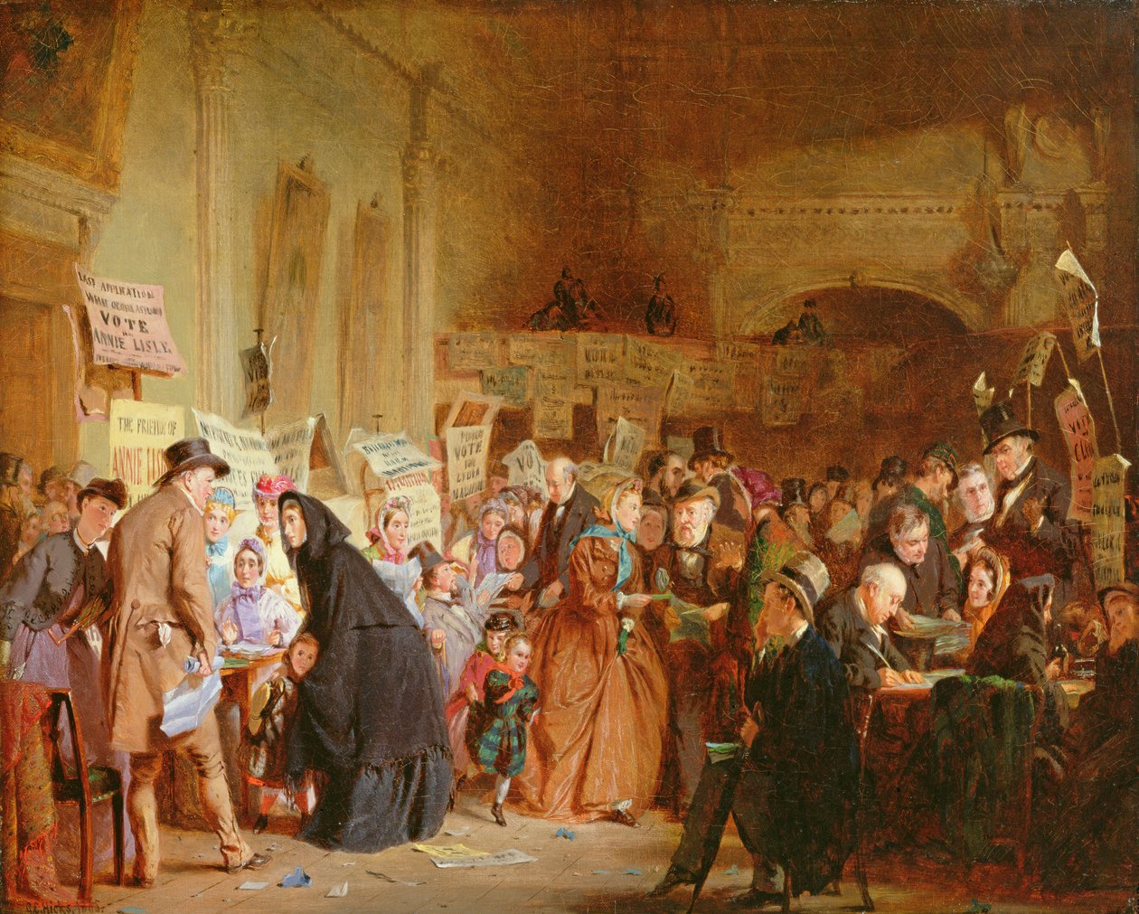Uma Orfanato Infantil na Taverna de Londres, 1865 de George Elgar Hicks