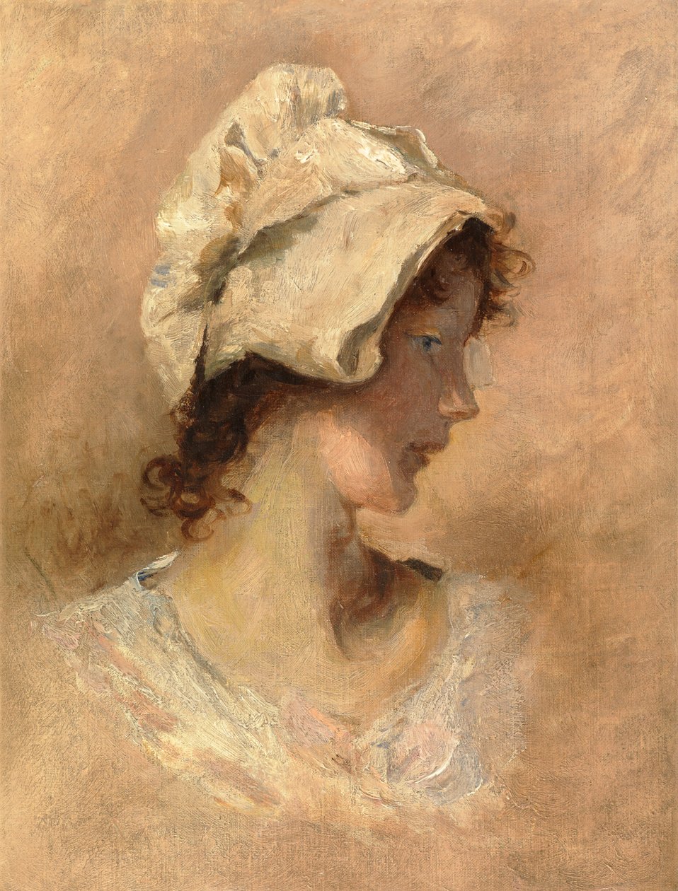 Cabeça de uma mulher de George Elgar Hicks
