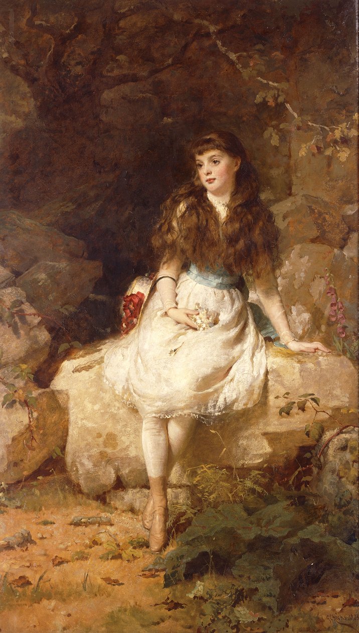 Lady Edith Amelia Ward, Filha do 1º Conde de Dudley, 1883 de George Elgar Hicks