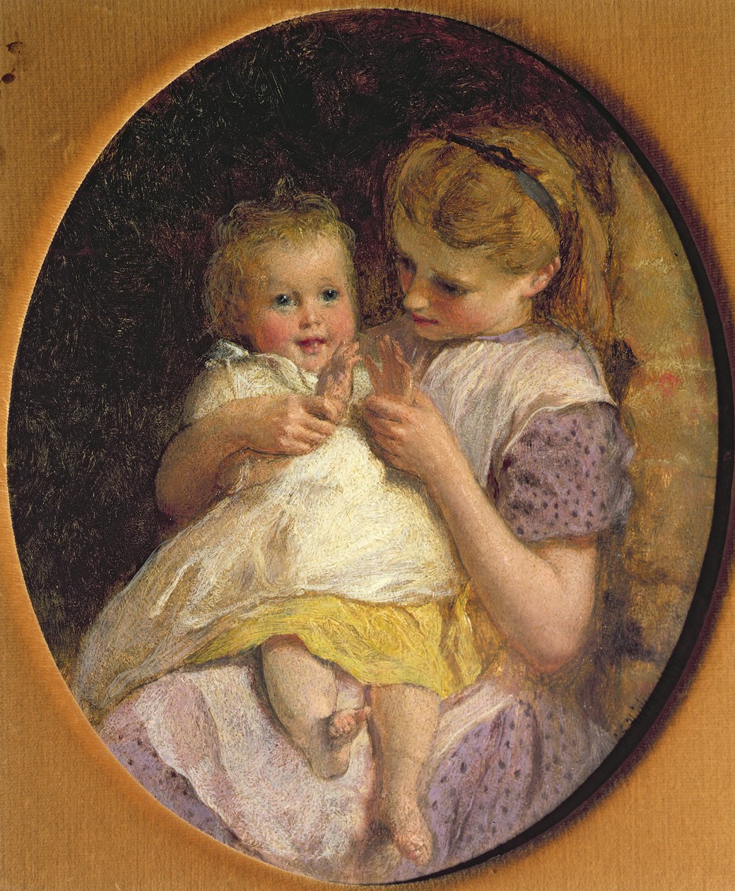 Pat um bolo de George Elgar Hicks
