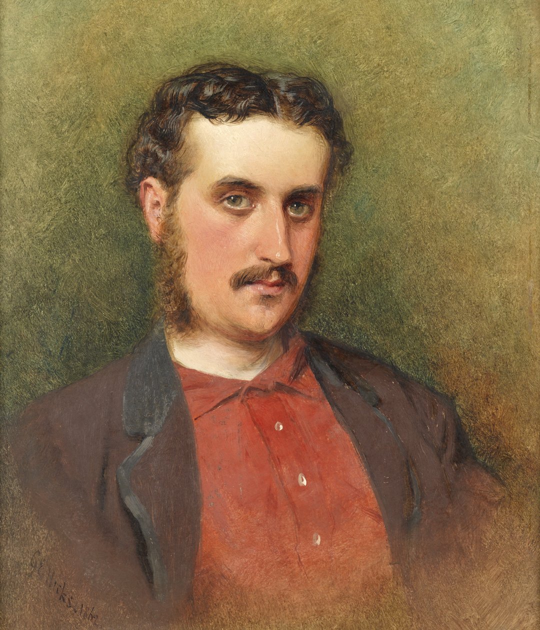 Auto-Retrato, 1862 de George Elgar Hicks