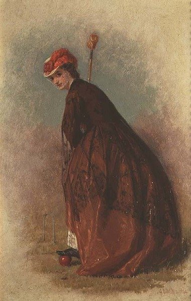O jogador de Croquet de George Elgar Hicks