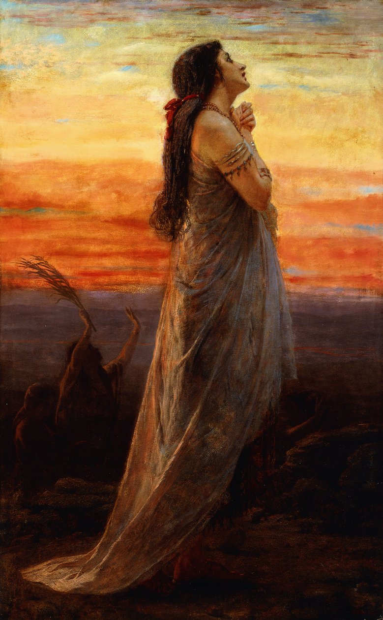 O lamento da filha de Jefté, 1871 de George Elgar Hicks