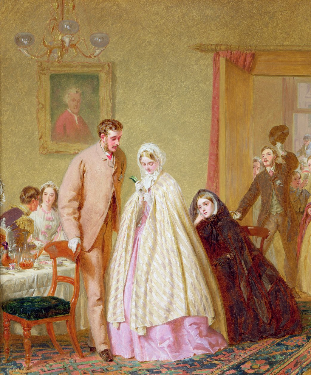 O café da manhã do casamento, 1862 de George Elgar Hicks