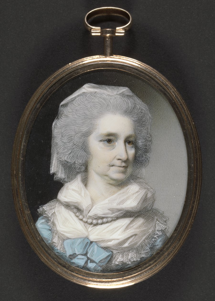 Lady Grace Burnaby (wc e guache em marfim) de George Engleheart