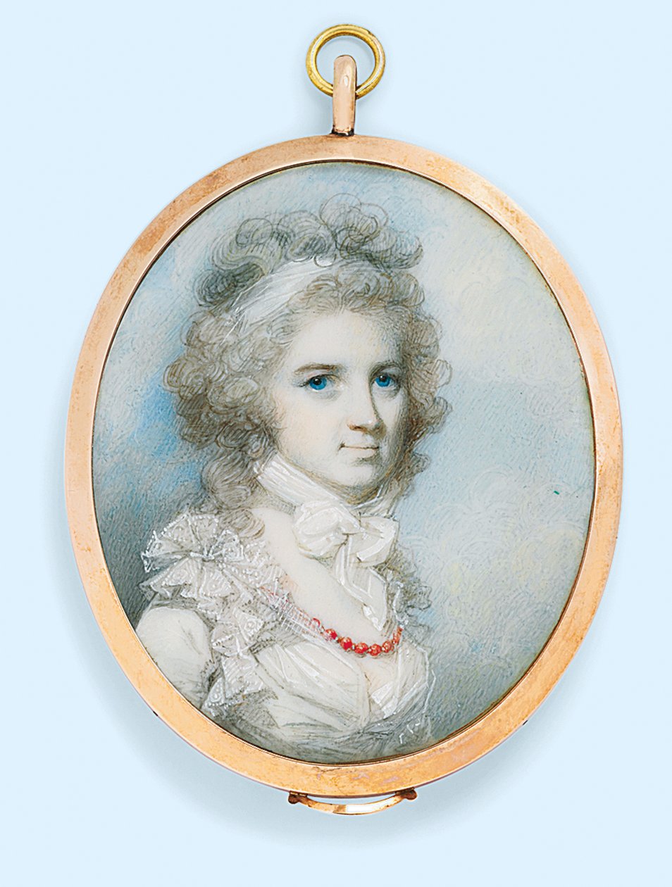 Sra. Thomas Graham (nascida Ann Paul) (aquarela sobre marfim) de George Engleheart