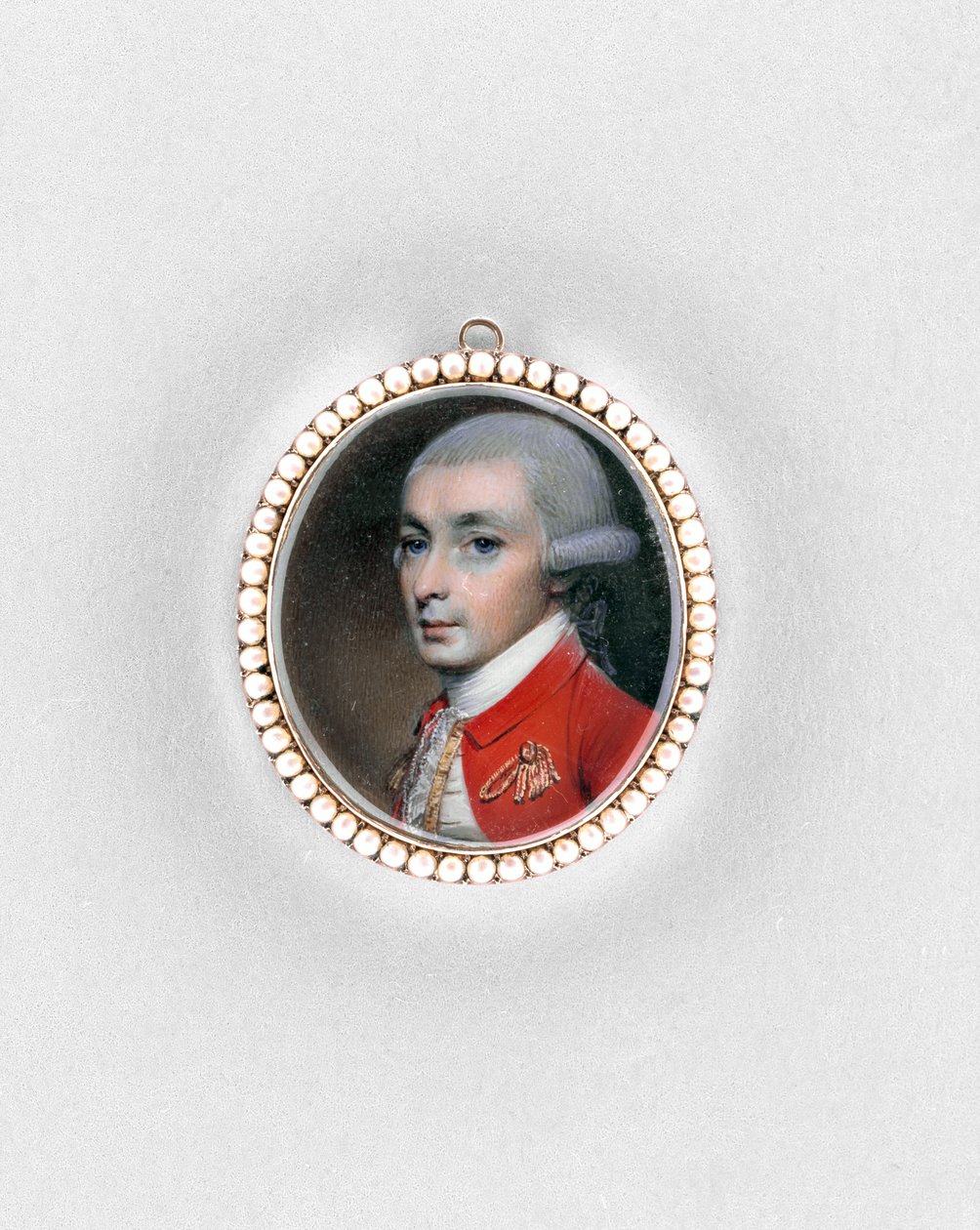 Retrato de um homem, c.1775 (aquarela em marfim de George Engleheart