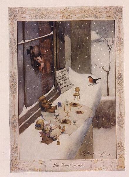 O Convidado Chega, a partir de "O Número Gráfico de Natal" de George Ernest Studdy