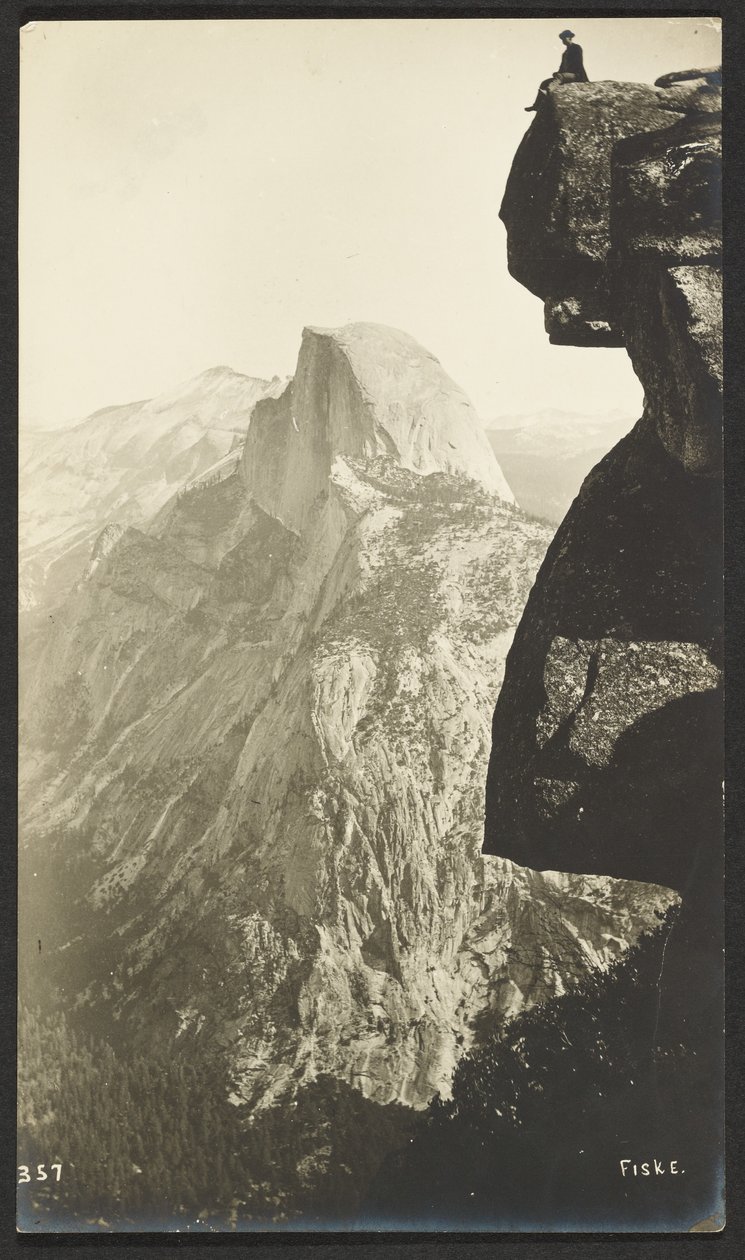 Glacier Point (3200 pés) e Half Dome (5000 pés) de George Fiske
