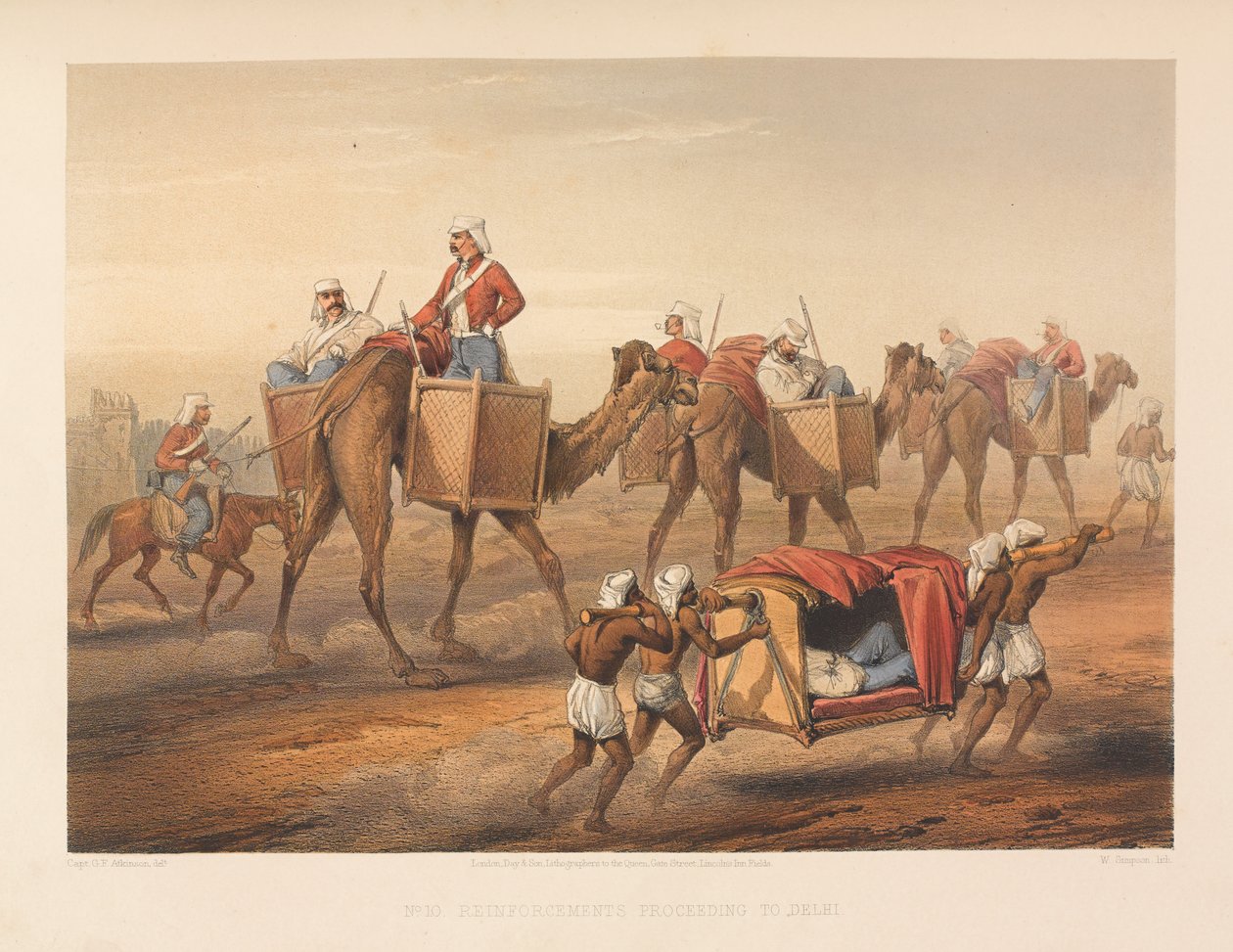  Processo de reforço para Delhi , 1857 de George Francklin Atkinson