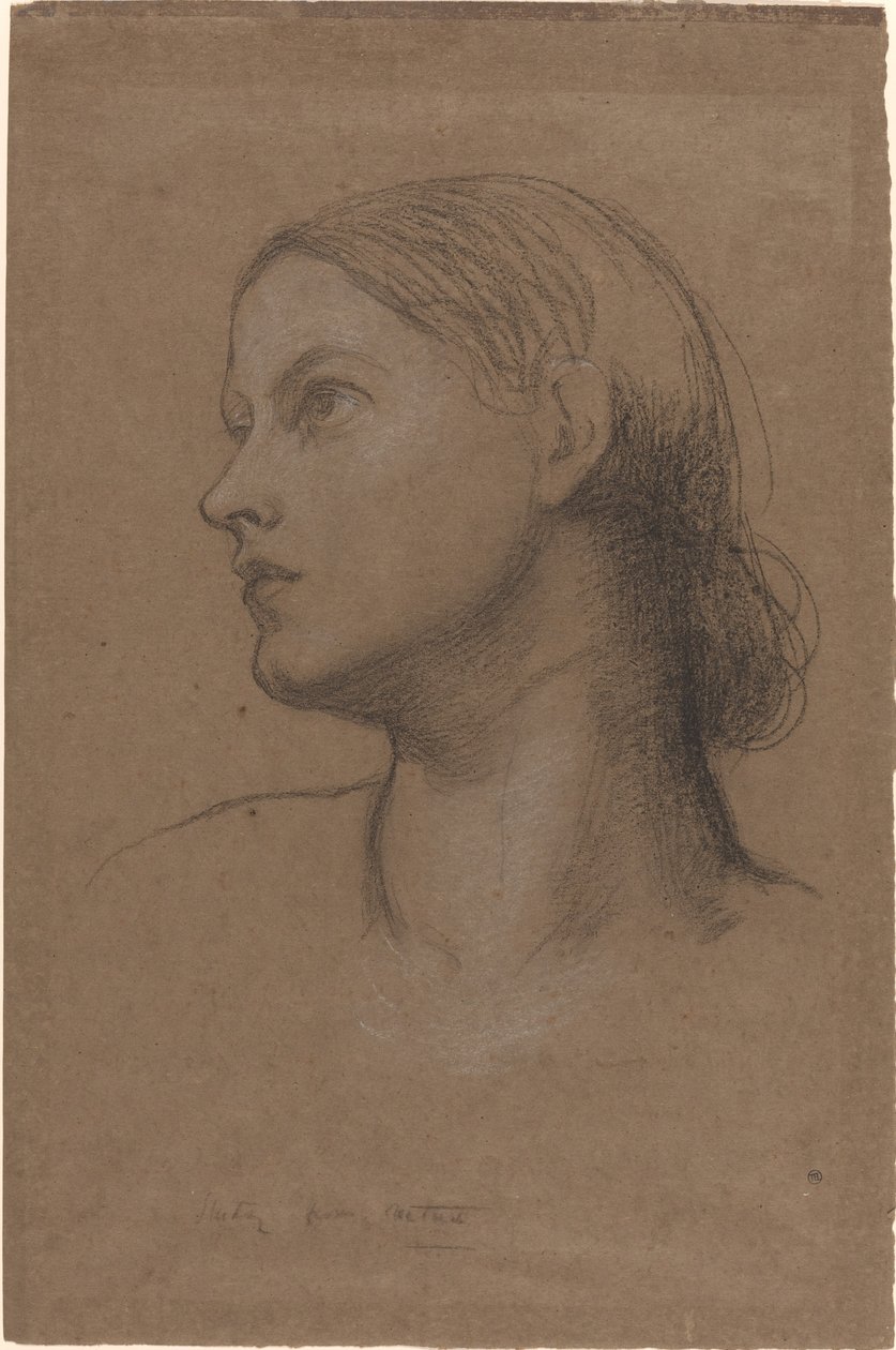 Cabeça de uma jovem de George Frederic Watts