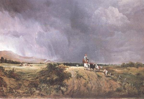 Paisagem com vacas de George Frederic Watts