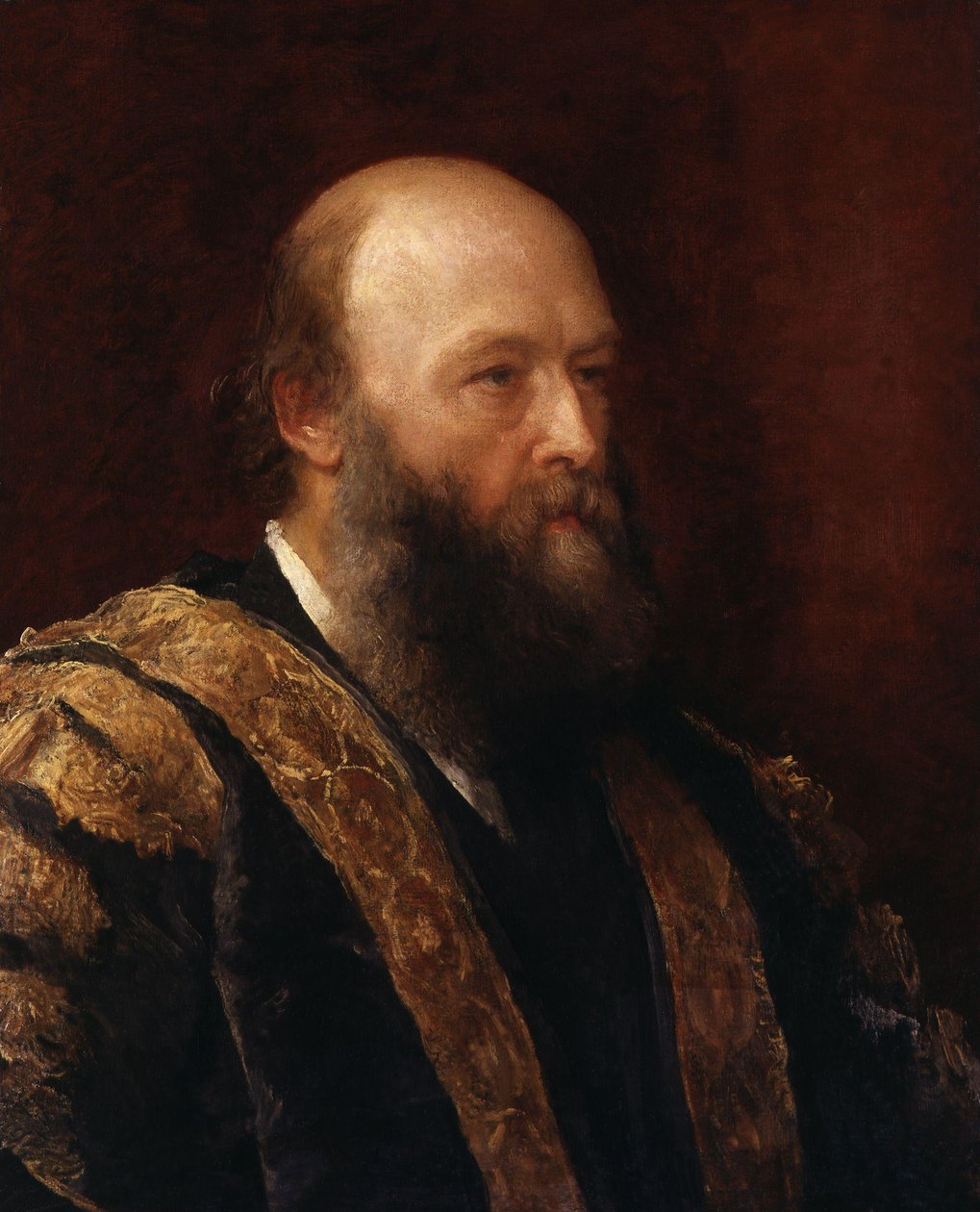 Retrato de Robert Gascoyne-Cecil, 3º Marquês de Salisbury (1830-1903) de George Frederic Watts