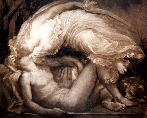 Endymion, gravado por Frank Short de George Frederick (after) Watts