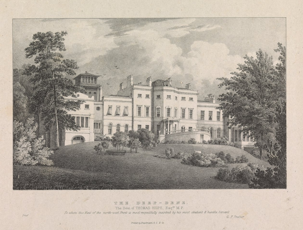 O Deep-Dene. A Sede de Thomas Hope, Esq. de George Frederick Prosser