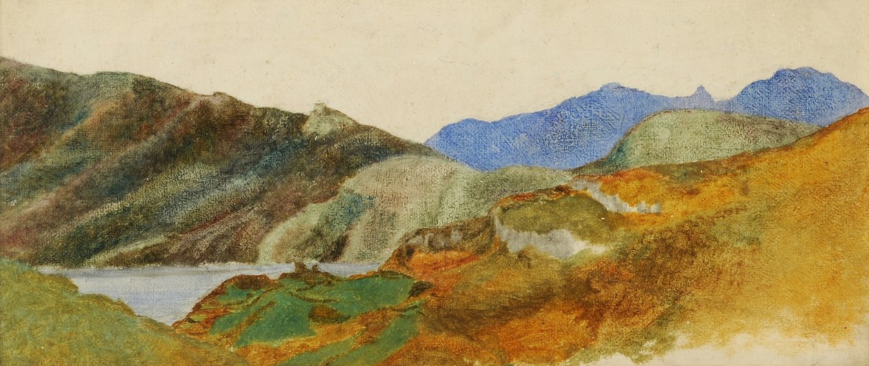 Paisagem montanhosa, 1843-47 de George Frederick Watts