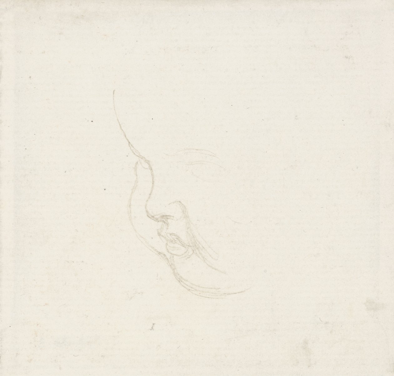 Estudo para uma cabeça de uma criança, c.1860 (grafite) de George Frederick Watts