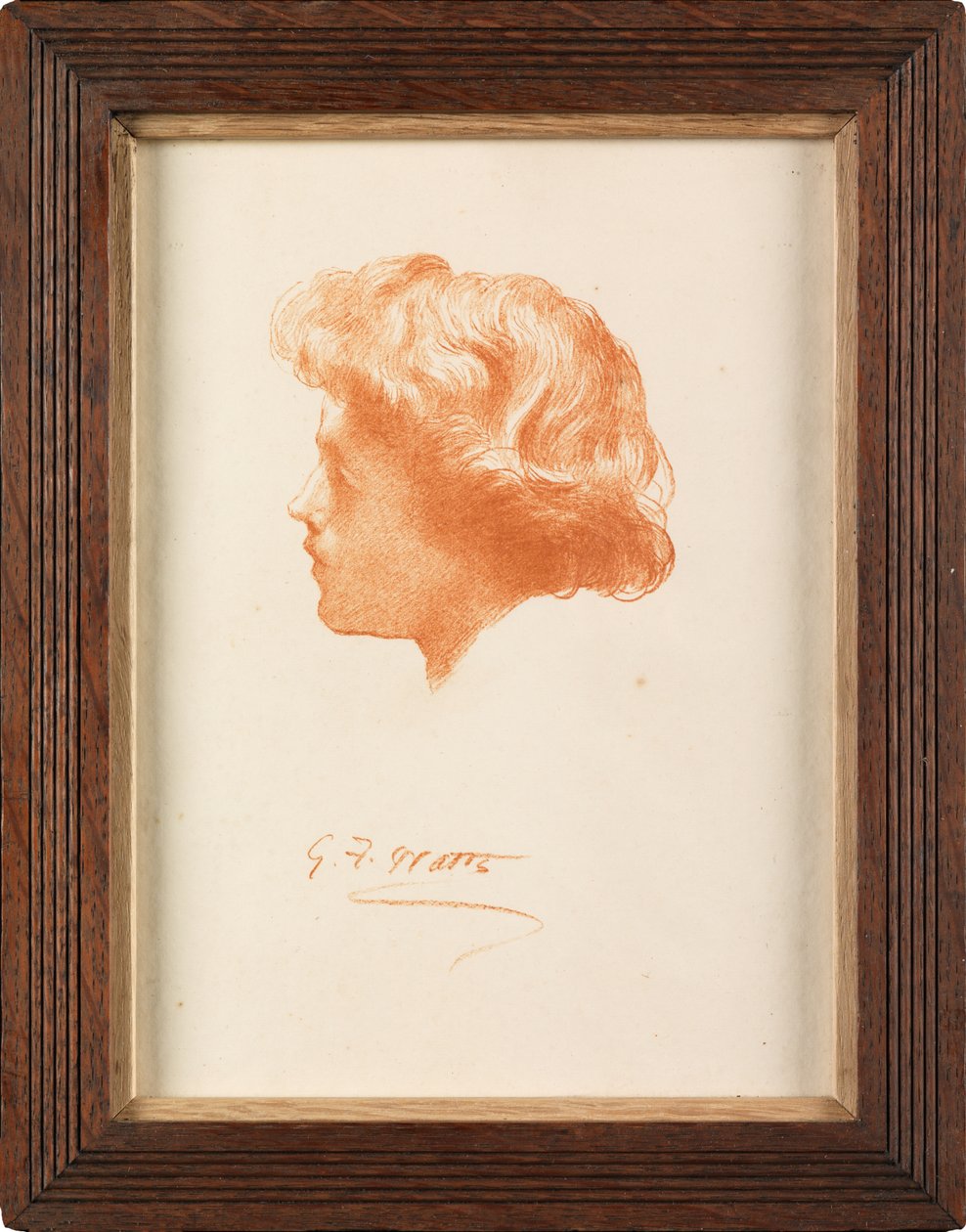 Estudo para o chefe de Sir Galahad (fotogravura) de George Frederick Watts