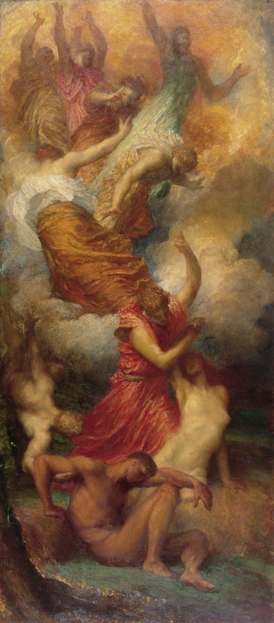 A criação de Eva, c.1865-99 de George Frederick Watts