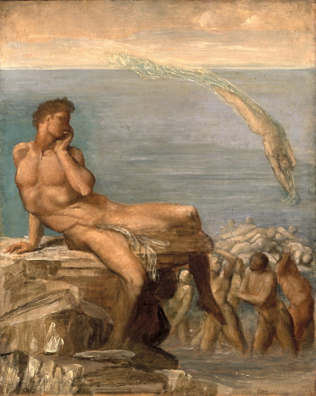 O gênio da poesia grega, 1878 de George Frederick Watts