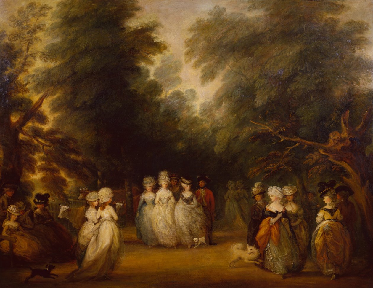 Senhoras passeando no shopping, St. James Park de George Frost