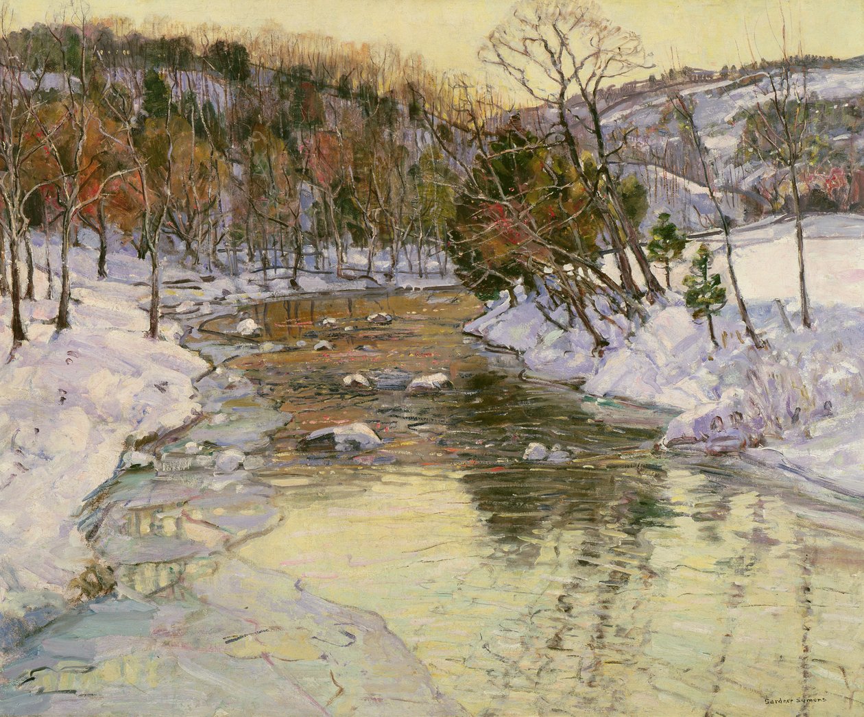 Paisagem de inverno de George Gardner Symons