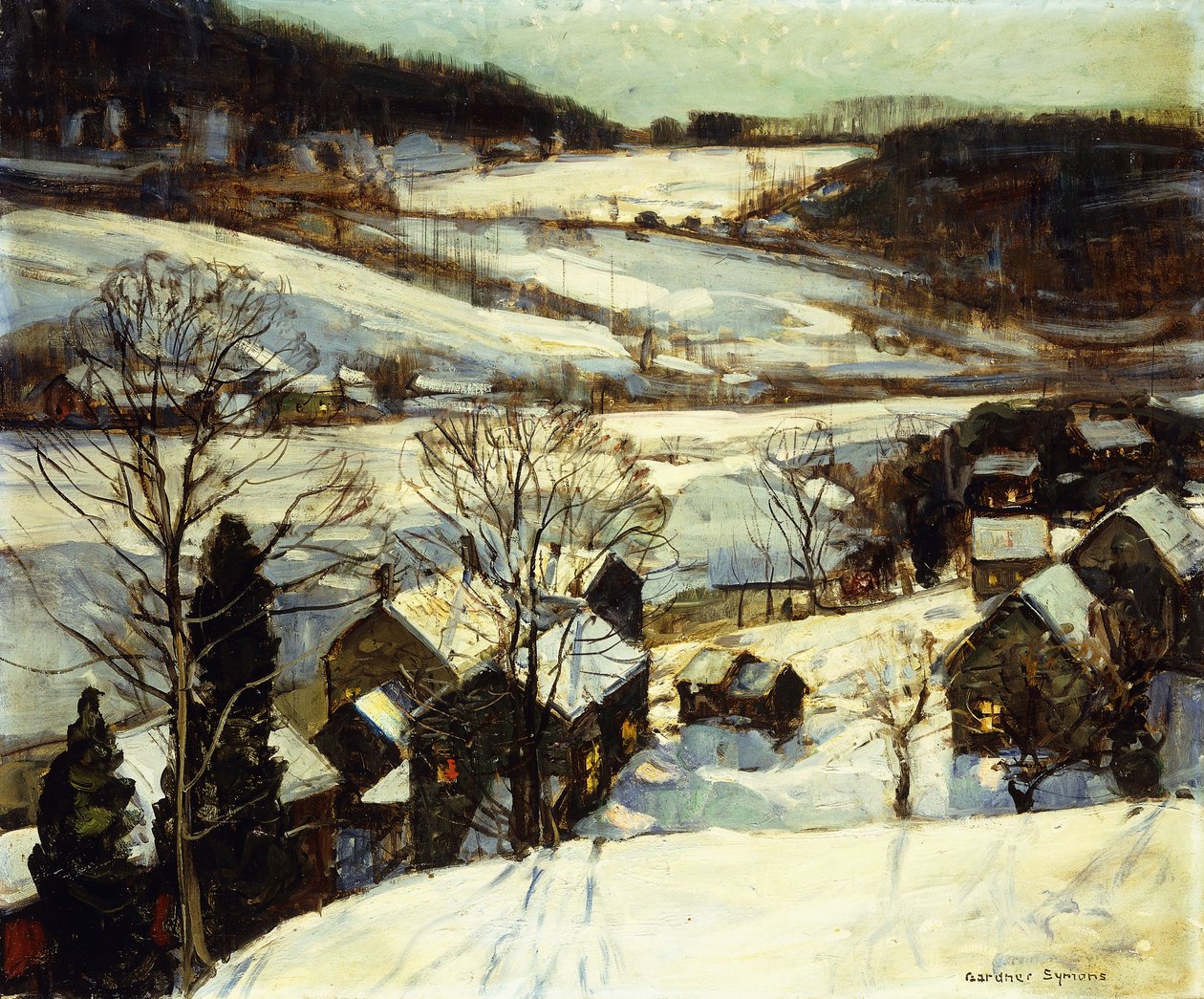 Crepúsculo de inverno de George Gardner Symons