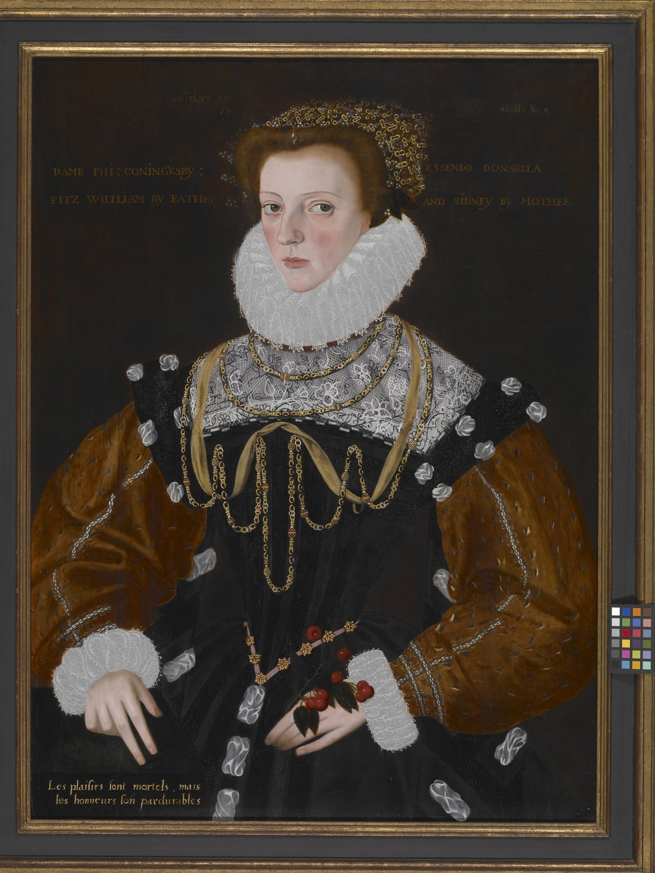 Lady Philippa Coningsby (óleo sobre madeira) de George Garrard