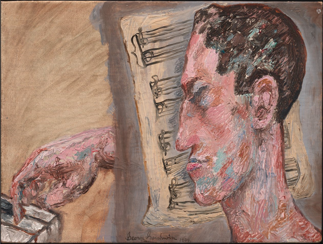 Autorretrato de George Gershwin, 1934. de George Gershwin