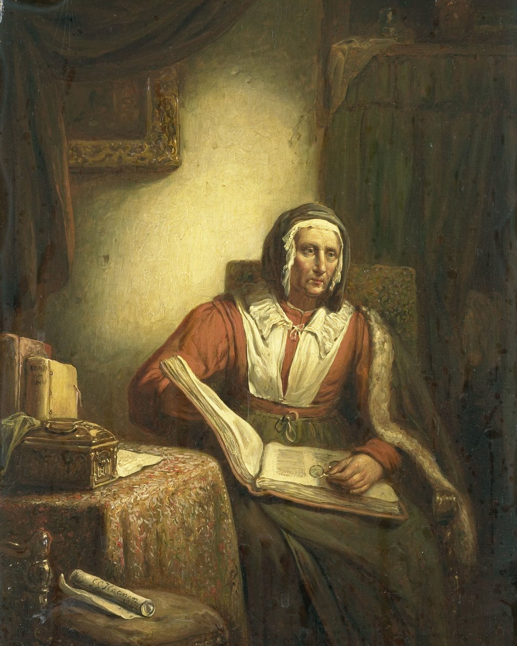 Leitura da Mulher Velha de George Gillis Haanen