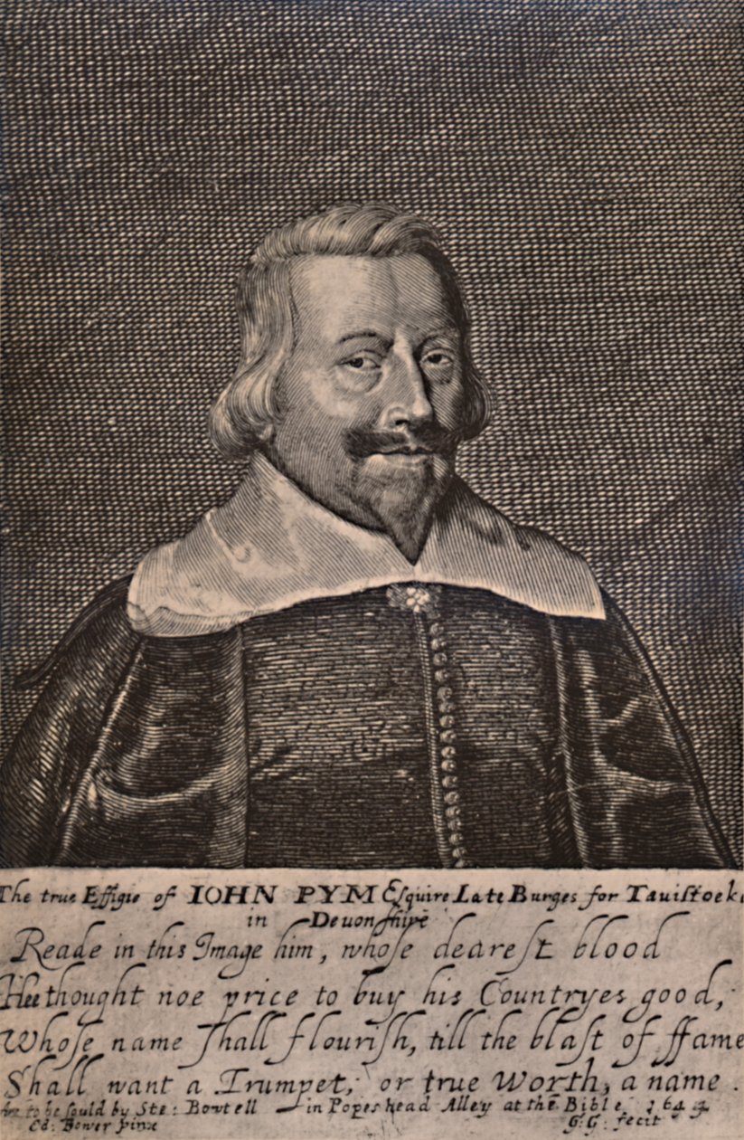 John Pym, político parlamentar inglês, c1644 1894 de George Glover