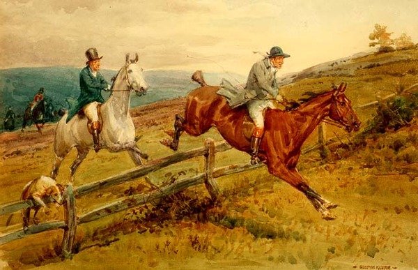 Caça (aguarela sobre papel) de George Goodwin Jnr Kilburne