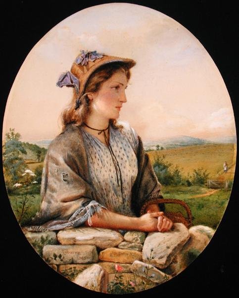 Uma Rapariga do Campo de George Goodwin Kilburne