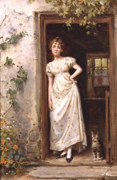 A Porta da Cabana de George Goodwin Kilburne