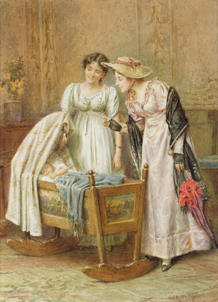 The Crib (wc no papel) de George Goodwin Kilburne