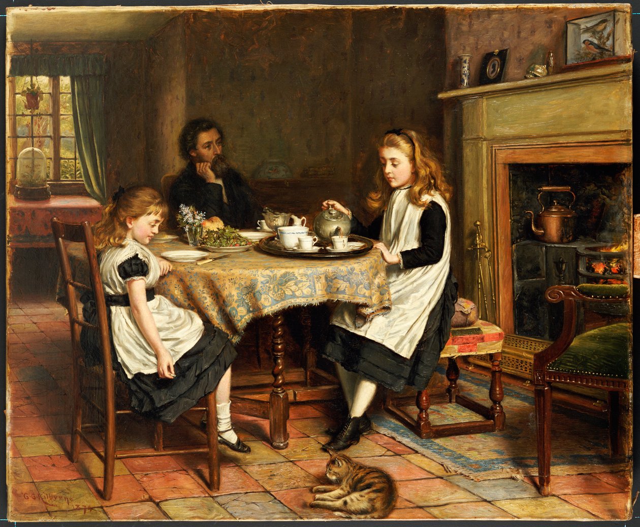Não há Fireside ..., 1874 de George Goodwin Kilburne