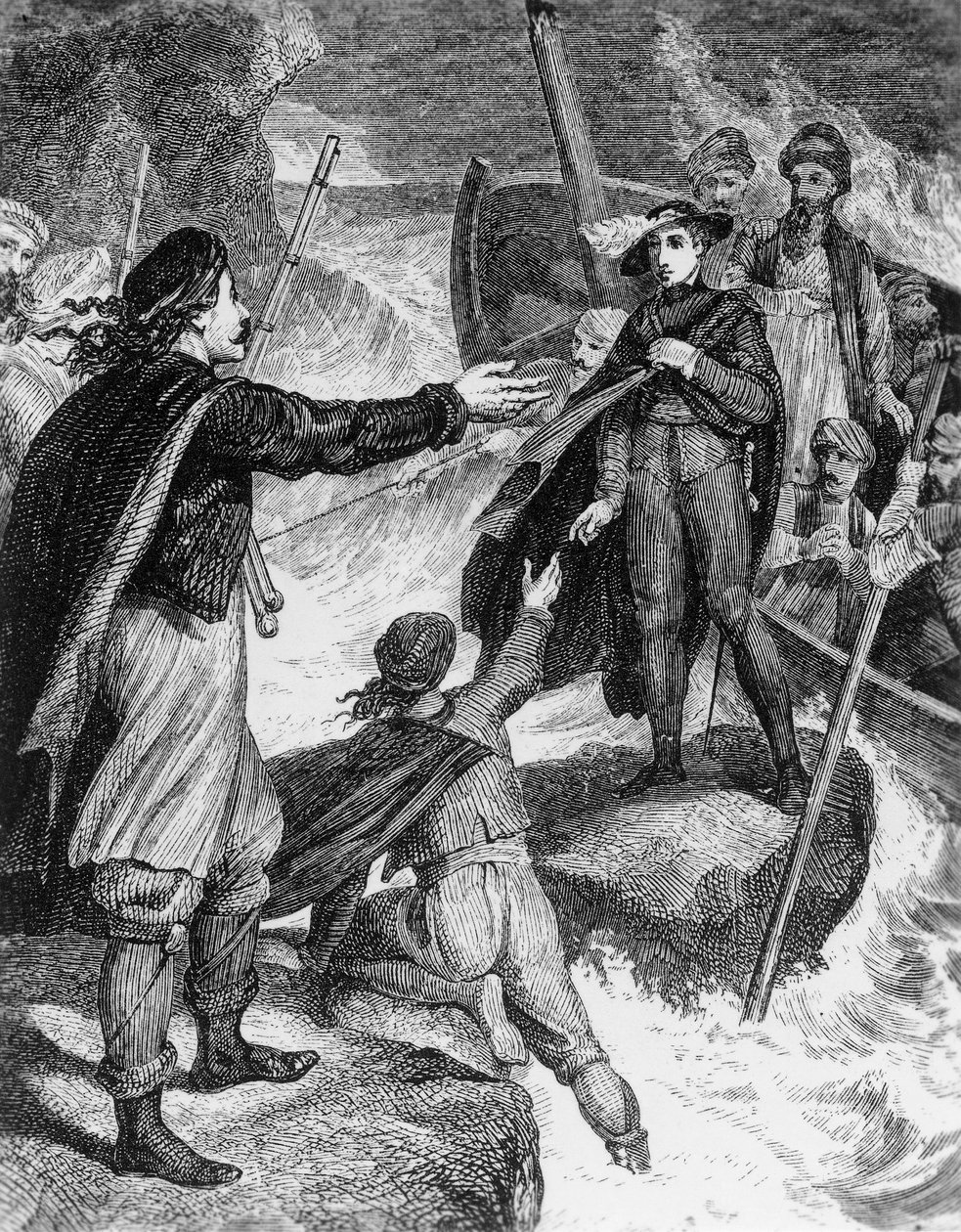 Ilustração de uma obra de George Gordon Byron (1788-1824), gravura, das Obras completas de Lord Byron de George Gordon Byron