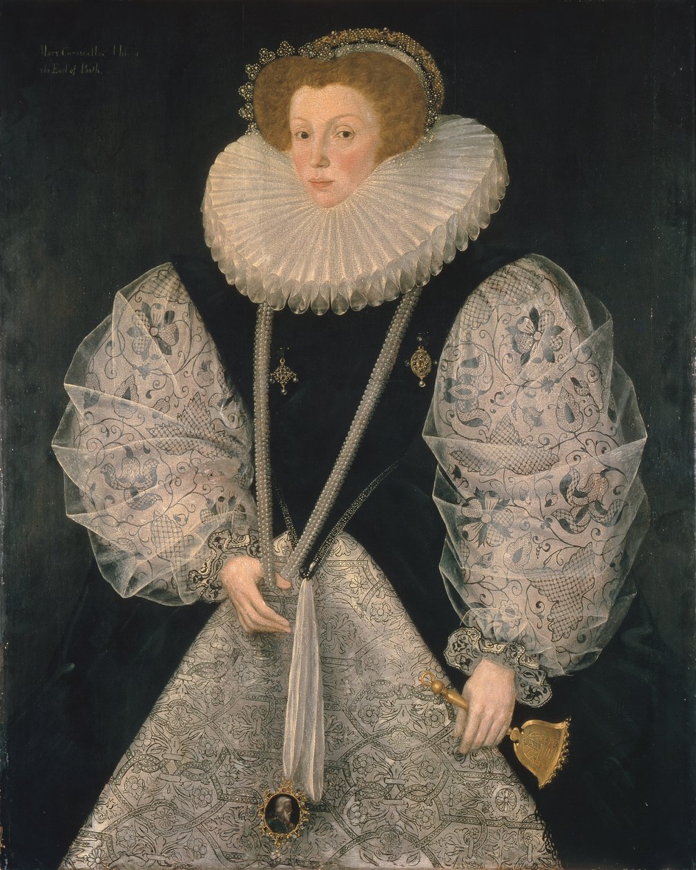 Mary Cornwallis, c.1580-85 (óleo sobre painel) de George Gower