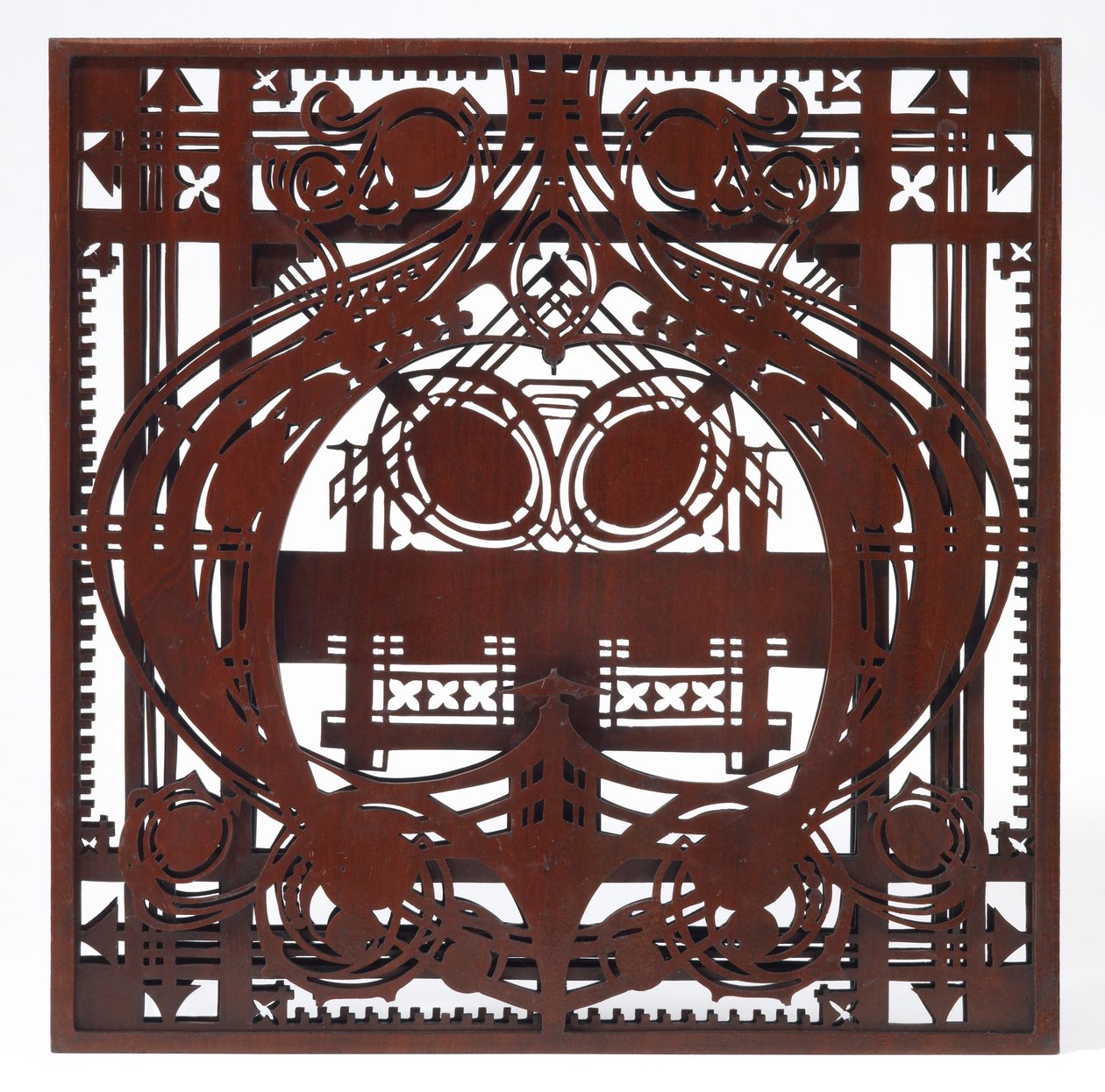 Painel ornamental, do Salão das Mulheres e da Sala de Escrita, Edifício Schlesinger e Mayer, Chicago, Illinois de George Grant & Sullivan Louis Henry (1856 1924) Elmslie
