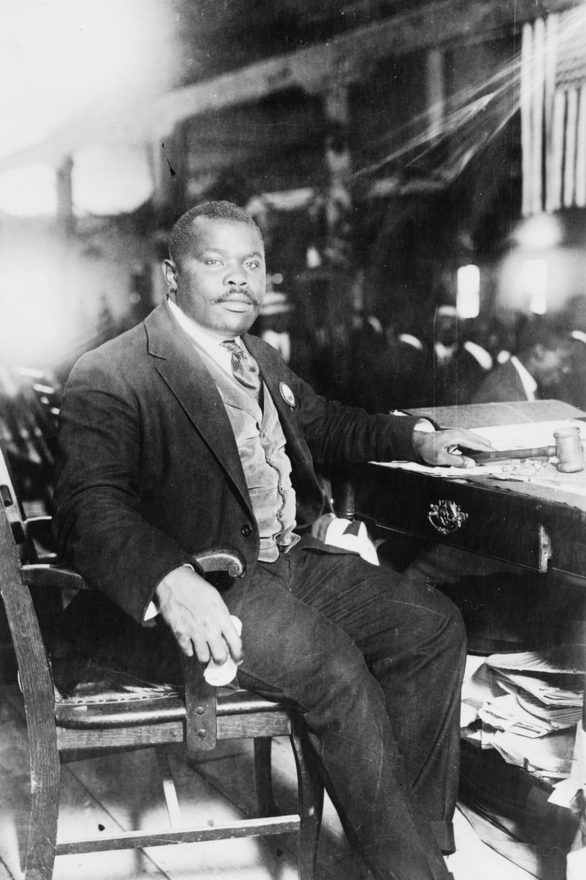 Marcus Garvey (1887-1940), Panafricanista e herói nacional jamaicano de George Grantham   Bain News Service Bain