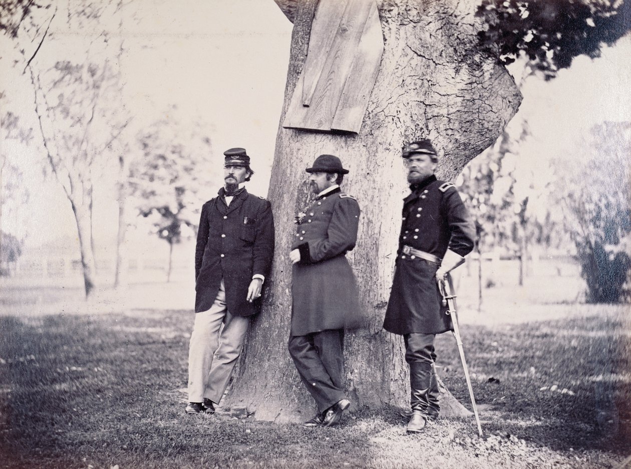 Generais Hancock (1824-86) Smith e Newton, 1862 de George H. Houghton