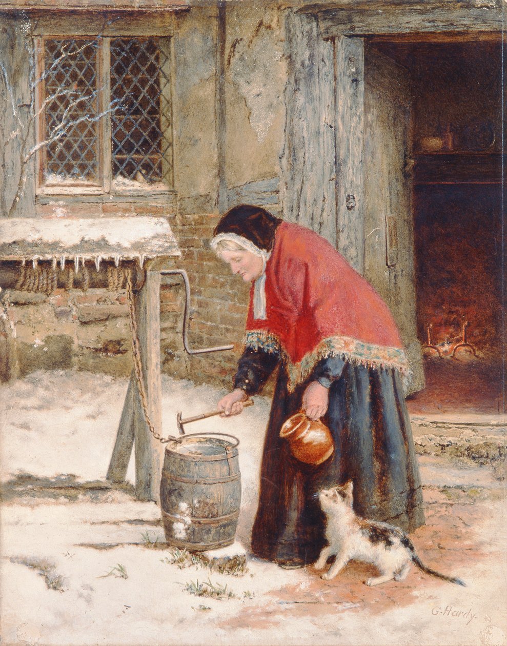 Um amanhecer de inverno de George Hardy
