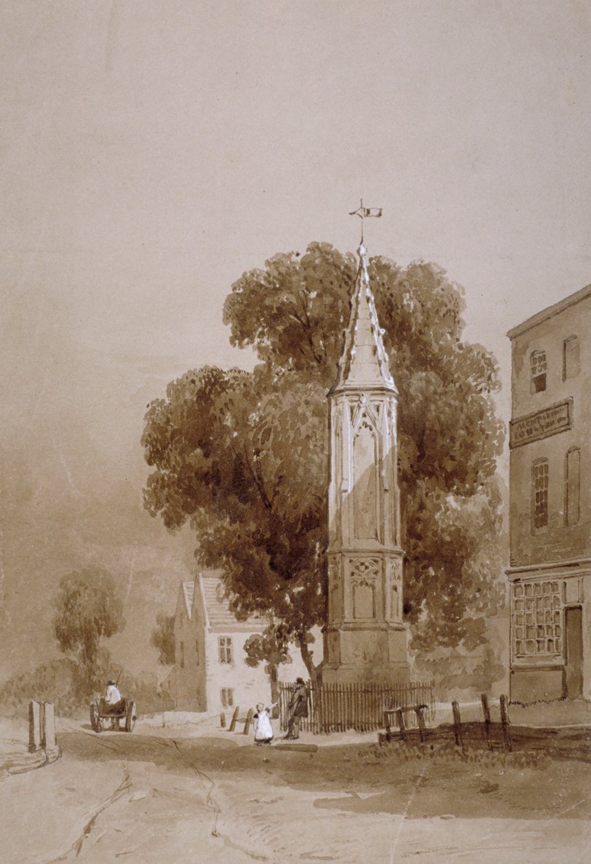 Tottenham High Road, Londres, c1820 de George Harley