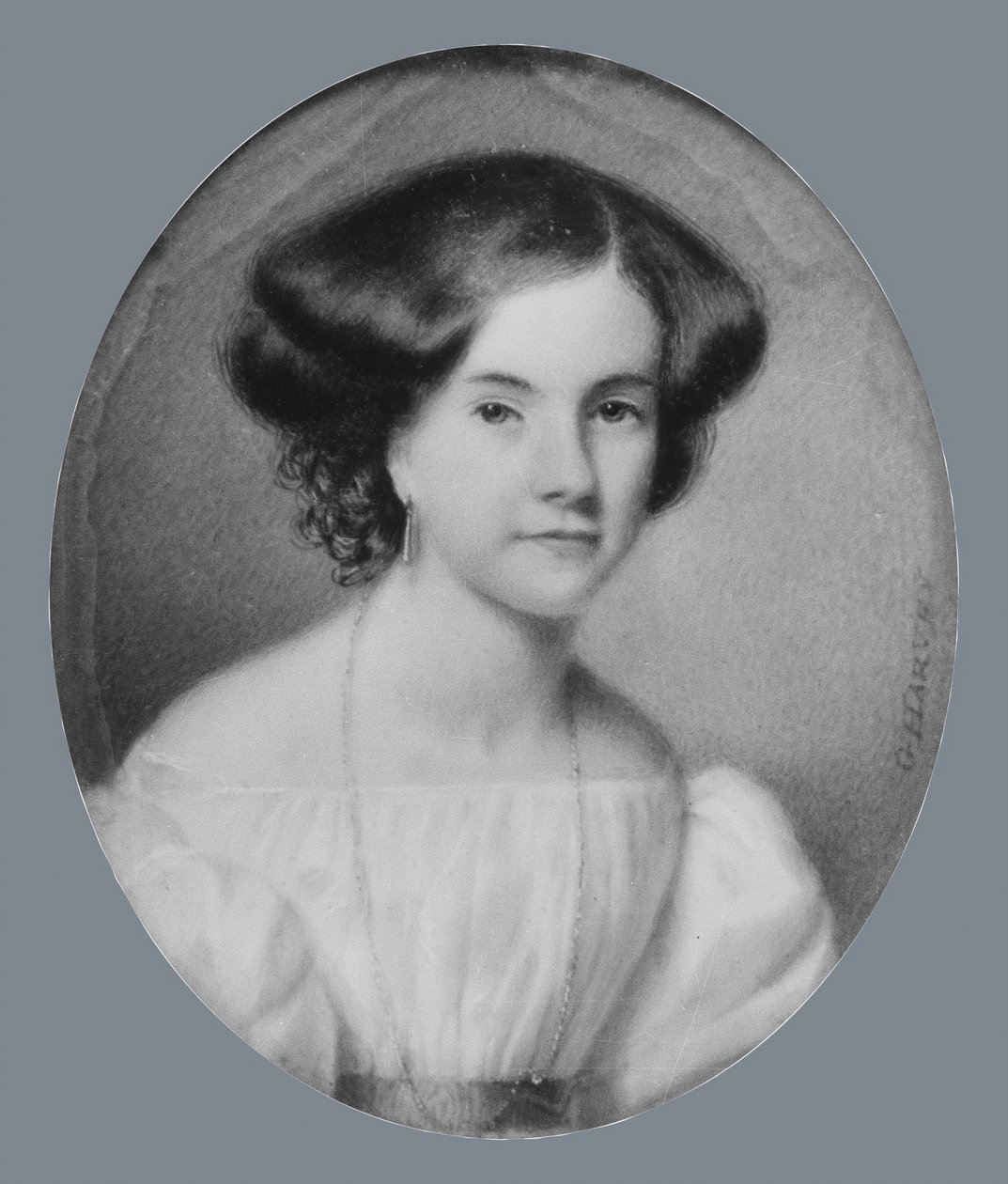 Retrato de uma senhora, c. 1830. de George Harvey