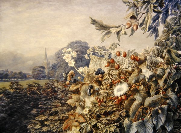 Paisagem de Verão (aguarela sobre papel) de George Harvey