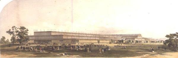 Edifício para a Grande Exposição em Londres 1851 de George Hawkins